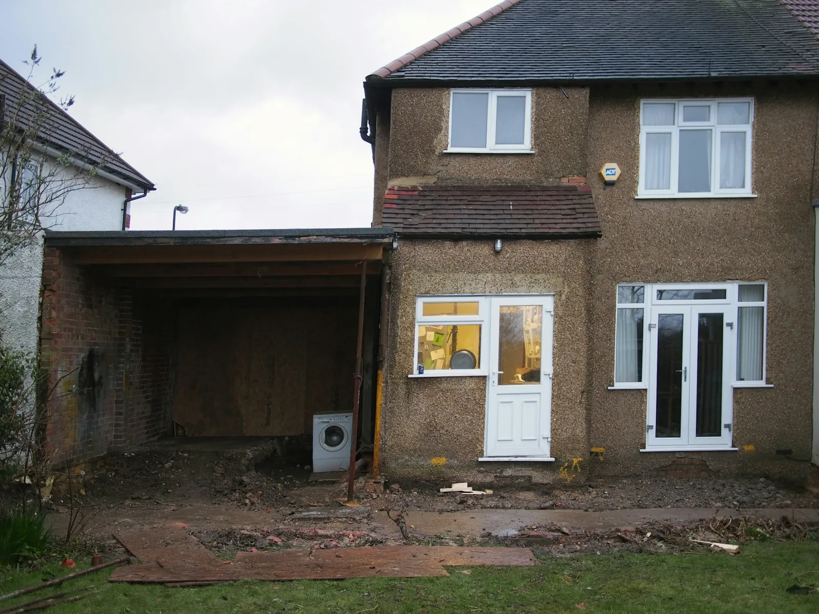 Avant travaux : Agrandissement d'une maison